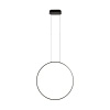 Lampa wisząca czarny pionowy okrąg 60cm IP44 LED 3000K do łazienki Maxlight P0652 Visual Ver 24W