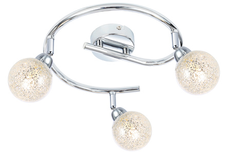 KALEIDOSCOPE LAMPA SUFITOWA SPIRALA 3X4W LED G9 CHROM Candellux 98-61577