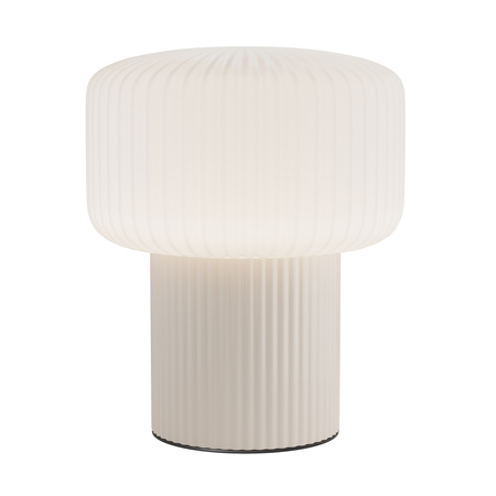 Mała stołowa lampka z ceramiki i szkła Omaggio MOD404TL-01BG Maytoni