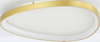 Owalny złoty plafon sufitowy LED LIRIA od Zuma Line MS756160 sterowany pilotem