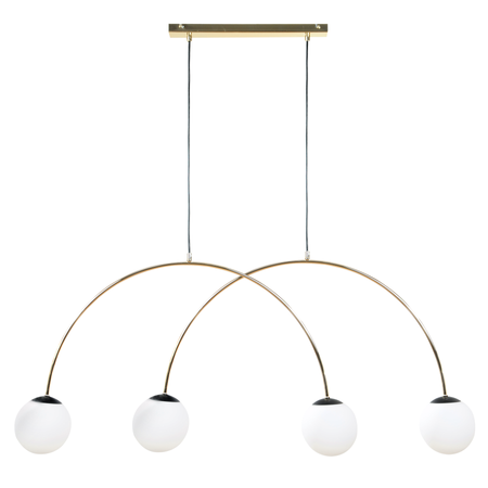 Rozłożysta lampa wisząca złota 4-punktowa - podwójny łuk BOW 4xE14 Zuma Line 1219