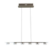 Lampa wisząca szóstka CASSIS nikiel-mat Aviano Lighting 7066-703