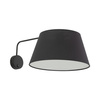 Kinkiet czarny z abażurem o średnicy 26cm FORMO BLACK 1XE27 Tk Lighting 11343
