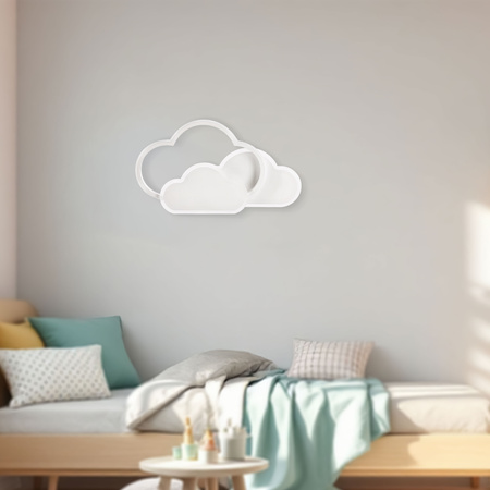 OBLACI lampa sufitowa plafon złoty 24W LED 2800-6500K maskownica biała z pilotem Candellux 14-35769