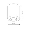 Faro XL oprawa natynkowa czarna IP65 Light Prestige LP-6510/1SM XL BK