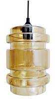 LAMPA WISZĄCA DECORADO 18 1X60W E27 KLOSZ BURSZTYNOWY Candellux 31-36643-Z