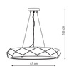 Lampa wisząca Reus różowe złoto LED 4000K Light Prestige LP-8069/1P LED GD