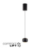  Lampa wisząca pojedyńcza czarna kula LED 3000K z funkcją ComfortLift BALLINI Just Light 15260-18