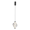 Lampa wisząca z ciekawym dymionym kloszem LED 3000K ELVA BLACK 8W Tk Lighting 18213