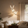 Lampa wisząca Mariposa motyw motyli 3 srebrna LED CCT Light Prestige LP-1715/3P CH