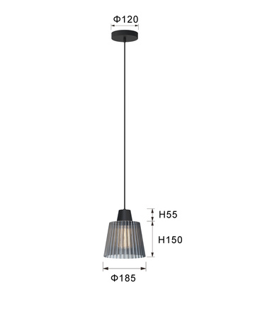Lampa wisząca jedynka MITICA Aviano Lighting 6219-0110 