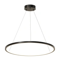 Lampa wisząca czarny okrąg 60cm Ringa LED PL0150-BK Yaskr