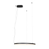 Lampa wisząca czarny pierścień 60cm z trójpunktowym mocowaniem  LED 3000K Visual Hor 24W Maxlight P0656