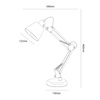 Lampka biurkowa Primus Czarny 1xE27 Milagro ML2941
