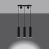 Lampa wisząca RING 3 czarny Sollux SL.1099