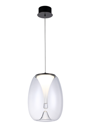 Lampa wisząca Pamela 27 Clear AZ5825 Azzardo - elegancka lampa z przezroczystym kloszem, idealna do jadalni i kuchni