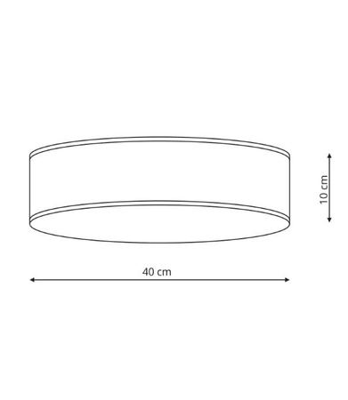 Plafon 40cm Alto czarny 3xE14 Light Prestige LP-81008/3C BK