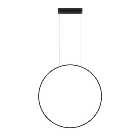 Lampa wisząca okrąg 60cm Mirror S czarna IP44 LED CCT Light Prestige LP-999/1P S BK CCT