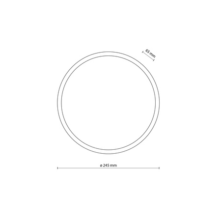 Plafon zewnętrzny, kinkiet 24,5cm LED 3000K SFERIS BLACK IP54 Tk Lighting 18187