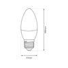 Żarówka na gwint E27 świeczka LED 7W C37 4000K Eko-Light EKZA0213