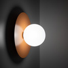 Kinkiet szklana kula na metalowej okrągłej podstawie PIXI SALMON 1xG9 Tk Lighting 11427