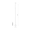 Smukła lampa ogrodowa 120cm 3000K ZOLA LED Nowodvorski 11546