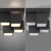 Czarna geometryczna lampa sufitowa TETRIS LED 3000K Just Light 14114-18