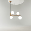Lampa wisząca RING Maytoni mosiądz MOD013PL-04BS1