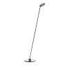 Czarna lampa stojąca z panelem LED w kolorze różowe złoto Solenia dotykowa 1xLED FL0104 Yaskr