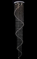 Lampa wisząca kryształowa Serpentyna 65x300 CRISTAL