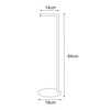 Stojak na papier toaletowy, metal KS-56 PAPER STAND z serii KAJA HOME