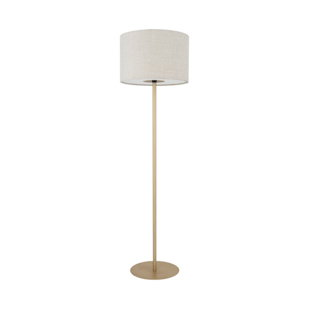 Lampa podłogowa z kremowym cylindrycznym abażurem o średnicy 46cm 1xE27 SANTANA Nowodvorski 11656