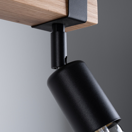 Plafon ZUCA 2 czarny Sollux SL.1296