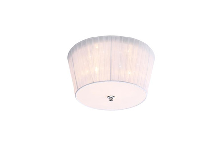 LAMPA CAMEA PLAFON 3X40W G9 + 3W LED Z ABAŻUREM BIAŁY Candellux 98-56245