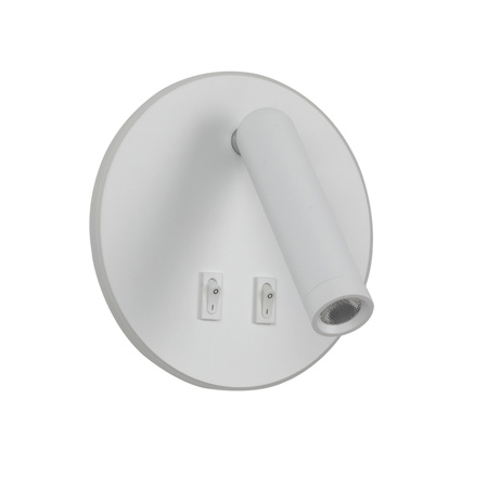 Kinkiet Furla biały LED 3000K z dodatkowym podświetleniem Italux WL-53742-1-WH