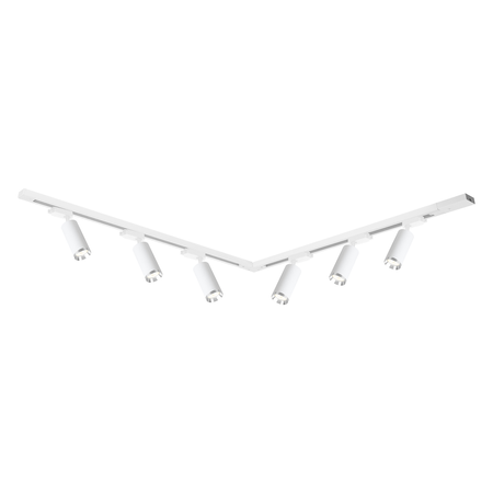 Zestaw szynowy Oprawa Mica Track Biały + Chrom 6xGU10 2m Milagro ML2107