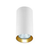 Tuba natynkowa Manacor 13 cm oczko biało - złote 1xGU10 Light Prestige LP-232/1D - 130 WH/GD