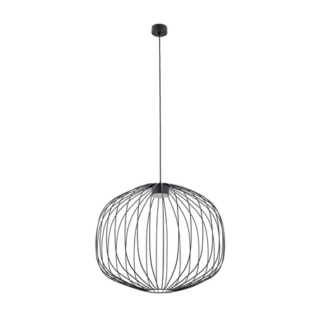 Czarna druciana lampa wisząca o średnicy 58cm SPHERA M BLACK 1XGX53 Tk Lighting 11304