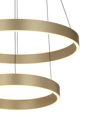 Lampa wisząca podwójna Marling złota Aviano Lighting 6072-304