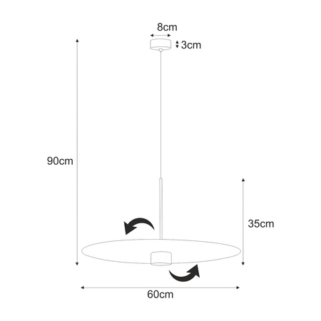 Lampa wisząca K-5458 z serii BURGAS Kaja Lighting