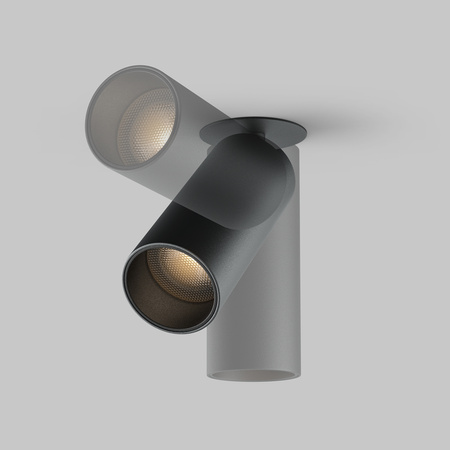 Czarna oprawa podtynkowa regulowana tuba LED 3000K FOCUS LED C053CL-L12W3K-W-B Maytoni
