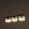 Lampa wisząca trzy szklane klosze na drewnianej belce SALVIA BROWN 3xE14 Tk Lighting 11069