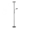 Lampa podłogowa czarna HANS LED Leuchten Direkt 11709-18
