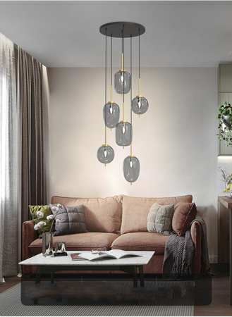 Lampa wisząca piątka Belleville Aviano Lighting 5007-502 