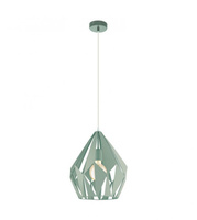 Lampa wisząca metalowa pastelowa zieleń CARLTON Eglo 49026