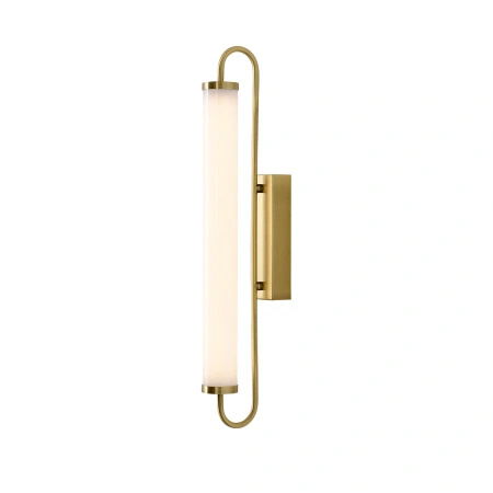 Kinkiet tuba akrylowa Olendria LED 3500K IP44 złoty WL0119-M Yaskr