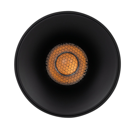 Czarna mocna tuba sufitowa natynkowa o średnicy 11,8cm  LED 3000K BLAZE BLACK 30W Tk Lighting 18145