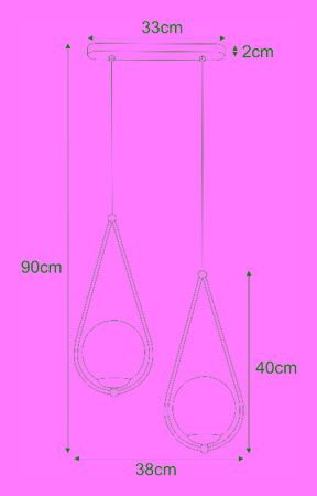 Lampa wisząca NEVE Kaja K-4776