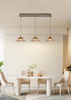 Lampa wisząca trójka prosta Crema brąz / klosz coffee Aviano Lighting 7058-321