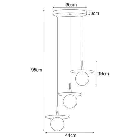 Lampa wisząca K-5375 z serii SANTE Kaja Lighting